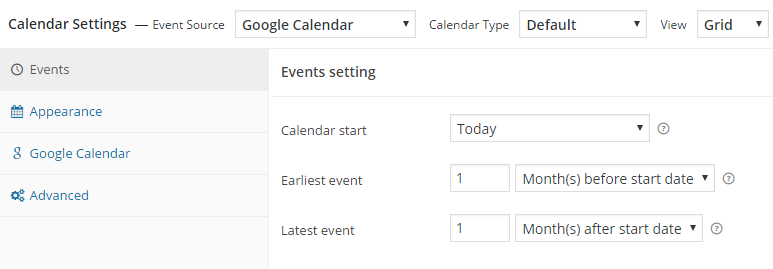 Calendar-Settings-panel