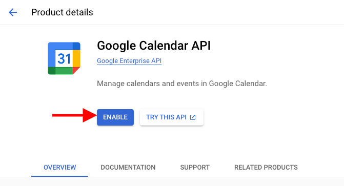 Handle API errors, Google Calendar